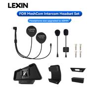 Set di cuffie e clip per citofono LEXIN-MeshCom da 40 mm per casco completo/mezzo con funzione di cancellazione del rumore aggiornata