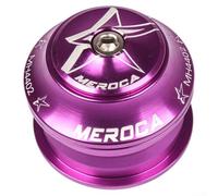 Set di cuffie per bicicletta da 44 mm con coppa integrata per forcella dritta da 28,6 mm, per lega di alluminio CNC con cuscinetti sigillati, per MTB Road per parti di bici (viola)