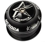 Set di cuffie per bicicletta da 44 mm con coppa integrata per forcella dritta da 28,6 mm, per lega di alluminio CNC con cuscinetti sigillati, per MTB Road per parti di bici (nero)