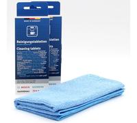 Set di cura: 20 Pastiglie Detergenti per macchine da caffè + panno in microfibra, compatibile con Bosch TES50324RW/11, TES50324RW/12, TES50324RW/13, TES50324RW/15, TES50328RW/04, TES50328RW/05