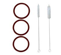 Set di cura/manutenzione 3 guarnizioni/O-ring 2 spazzole adatte per macchina da caffè DeLonghi, gruppo infusore Magnifica S PrimaDonna Perfecta Maestosa Eletta Dinamica