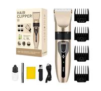 Set di cura senza fili per capelli senza fili, tramite clip per capelli ricaricabile USB | Lame auto-sharping, pettini regolabili, taglio di precisione, macchina per il taglio dei capelli per gli