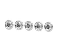 Set di Cuscinetti, 5 pezzi Cuscinetti della puleggia for il fitness Attrezzatura for l'allenamento forza Cuscinetto Ruota for Cavo Macchina da palestra Puleggia Accessorio Lega di alluminio Argento