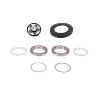 Set di cuscinetti a sfera doppi in lega di alluminio per serie sterzo di biciclette, coppa per forcella anteriore da 41,8 mm, con finitura anodizzata CNC, compatibile con forcelle