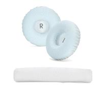 Set di cuscinetti auricolari e fascia di ricambio compatibili con JBL Tune 600/660/670, in memory foam, rete da calcio, 7,5 cm x 7,5 cm x 2 cm