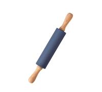 Set di cuscinetti for impastare in silicone for la casa, mattarello for uso domestico, grande strumento cottura con fondo antiaderente antiscivolo spessore(Rolling pin blue)