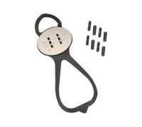 Set di cuscinetti in pietra focaia per skateboard e moto, set di attrezzi per frizione, 1 copriscarpe + 8 cuscinetti in pietra focaia