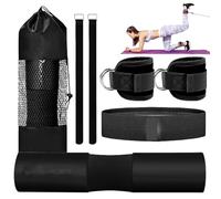 Set di cuscinetti per barra da donna - per squat per manubri, fasce di resistenza e cinghie per sollevamento, curl e gambe