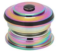 Set di cuscinetti per forcella anteriore da mountain bike, 44 mm, in lega di alluminio senza filettatura, con doppio cuscinetto e guarnizione impermeabile per una sterzata, (Colorato)