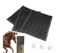 Set Di Cuscinetti Per Gli Animali - 3 Cuscinetti A Rilievo Itch A Touch Morbido | Strumento Di Toelettatura Del Cavallo Delicato | Massager Lenitivo Per Animali Domestici | Graffio Anti-ficcanaso
