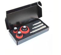 Set di cuscinetti per lucidatura con alberi di prolunga filettatura M14, kit da 6 pezzi, include 3 bielle in acciaio e 3 cuscinetti in spugna resilienti per smerigliatrici angolari