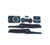 Set di cuscinetti per scanalature per portiere per auto Cuscini portabicchieri antipolvere per veicoli Tappetini interni in lattice di ricambio per Fiesta 2009-2014