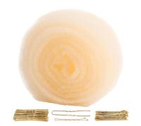 Set di cuscinetti per volume dei capelli in spugna, con 70 fermagli | Kit completo per lo styling, viene fornito con 70 fermagli per capelli e anelli per capelli abbinati per soddisfare