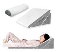 Set di cuscini a cuneo per riflusso acido Gerd Russare il dolore al ginocchio Cuscino triangolare pieghevole regolabile Poggiatesta per dormire