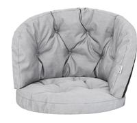 Set di cuscini da giardino "Amanda" piccolo - 2 pezzi (50×50 e 100×38 cm), spessore 5 cm, con cinghie, resistente alle intemperie | Pillopriim