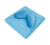 Set di cuscini da meditazione, 80 x 80 cm, quadrati, per yoga, meditazione, con cuscino a forma di cuore, per meditazione, sit-in, yoga, riposo, ecc. (blue)