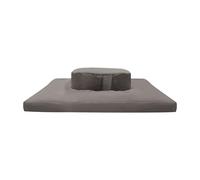 Set di cuscini da meditazione grigi, per camera da letto, soggiorno, balconi e sale yoga a casa