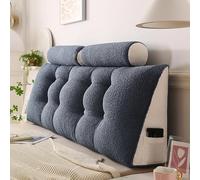 Set di cuscini di supporto ortopedico di lusso: cuscino ergonomico a cuneo, cuscino lombare per colonna vertebrale, schienale, cuscino da lettura triangolare con rotolo rimovibile per il collo e WA