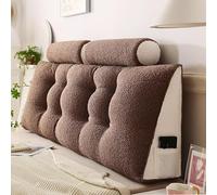 Set di cuscini di supporto ortopedico di lusso: cuscino ergonomico a cuneo, cuscino lombare per colonna vertebrale, schienale, cuscino da lettura triangolare con rotolo rimovibile per il collo e Wa
