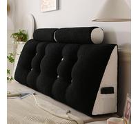 Set di cuscini di supporto ortopedico di lusso: cuscino ergonomico a cuneo, cuscino lombare per colonna vertebrale, schienale, cuscino da lettura triangolare con rotolo rimovibile per il collo e Wa