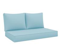 Set di cuscini impermeabili per divanetto da esterni, sostituzione profonda per divano, altalena e panca, comodi cuscini per seduta e schienale, 110 x 60 x 50 cm, perfetti per la decorazione del patio