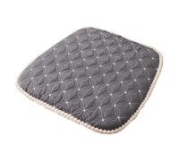Set Di Cuscini Per Sedie Da Cucina Di 1 Pezzi, 17,7" X 16,9" Imbottito Antiscivolo Con Rivestimento Rimovibile E Lacci, Cuscino Del Sedile in Memory Foam A Forma Di U, Grigio