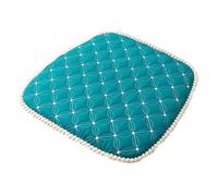 Set Di Cuscini Per Sedie Da Cucina Di 1 Pezzi, 17,7" X 16,9" Imbottito Antiscivolo Con Rivestimento Rimovibile E Lacci, Cuscino Del Sedile in Memory Foam A Forma Di U, Blu