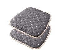 Set Di Cuscini Per Sedie Da Cucina Di 2 Pezzi, 17,7" X 16,9" Imbottito Antiscivolo Con Rivestimento Rimovibile E Lacci, Cuscino Del Sedile in Memory Foam A Forma Di U, Grigio