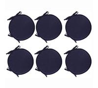 Set di Cuscini per Sedie Rotondi da 2/4/6, Cuscini per Sedie da Esterno per Interni con Lacci, Cuscini per Sedie Rotondi per Interni Giardino da Pranzo Bistrot Patio Ufficio Caffetteria A-10,30cm-6pcs
