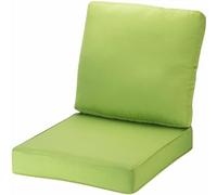 Set di cuscini profondi per mobili da giardino per tutte le stagioni, 60 x 60 cm, cuscini per sedie da giardino, colore verde, perfetti per la vita all'aperto