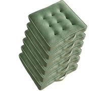 Set di cuscini spessi e antiscivolo per pavimento, morbidi e comodi, per casa e classe, 6 pezzi, grigio e verde erba, 45 x 45 cm, Ultimate t & Sle