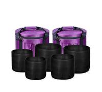 Set di custodie per il trasporto pesante professionale per il canto in cristallo-Confezione da 2, contiene 5 fodera interna, borsa da viaggio portatile per 6"-12"/7""-12" "/7"-13 "/8"-14"Chakra Set (