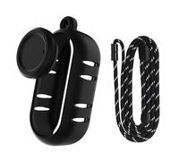 Set di custodie protettive in silicone compatibili con Insta360 GO 3S Action Camera Housing Soft Shell + copriobiettivo + cordino da collo accessori, Nero, Tipo2, Solido