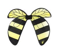 Set Di Da Da Bambino - Ala Morbida Della Spalla, Mantello Nero Giallo | Ampiamente Girl Boy Boy Fairy Wings For School Dress-up, Carnival Parade, Creative Role Play Clothes For Children Fun Ou