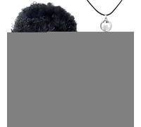 Set di da discoteca da donna degli anni '70,da discoteca degli anni '70 | Costume da rapper Bling per palline da 5 pezzi,Parrucca afro, orecchini, occhiali da sole, per palle da, k