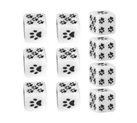 Set di da gioco - 10 pezzi, motivo zampe di gatto, gioco da tavolo creativo | Display a cubo decorativo in materiale di alta qualità, divertente accessorio da gioco per casa, campeggio, viaggi