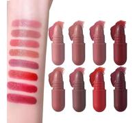 Set di da viaggio, 8 colori, finitura opaca naturale, balsamo labbra a lunga durata, per donne, giovani, matrimoni, , casa, viaggio