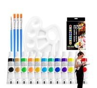 Set Di Da Viaggio, Set Di Arte Per - Pratica Scatola Di Acquarello Di 12 Colori | Set Di Pennelli Per Pittura ' Portatile Con Pallet, Kit Creativo Compa