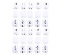 Set di dadi a 6 facce Bulk 30 pezzi 16mm Dadi di plastica bianchi con custodia per giochi da tavolo Giochi di matematica Oggetti di scena didattici