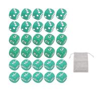 Set di dadi a 6 facce standard da 16 mm Set di dadi da gioco educativi in plastica da 30 pezzi per la raccolta di feste in aula domestica