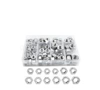 Set di dadi a filettatura fine 90 pezzi 300 pezzi M4-M16 Dado esagonale in acciaio inossidabile Kit di assortimento di dadi esagonali a filettatura fine metrica(M10-M16 90pcs)