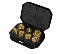 Set di dadi a LED ricaricabili, senza fili, con scatola di ricarica, set di 7 dadi per DND, poliedrici per giochi di ruolo, regali DND