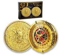 Set di dadi casuali King da Unique Dice Metal Wheel Spinner per Dungeons and Dragons DND giochi di ruolo accessori regalo con scatola Casino Gold