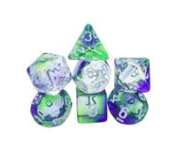 Set di dadi colorati - 7 mini cubi | cubi divertenti multifunzione | Cube Roleplaying Games shadwrun , morire per riunioni, eventi, festival, vacanze