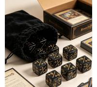 Set di Dadi Contatore a Token, 48 Dadi Acrilici più e Meno | Dimensioni compatte per riporlo facilmente, numeri vivaci in lamina d\'oro, materiale acrilico antigraffio, perfetto per i