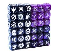 Set di dadi contatori MTG, 36 pezzi, 12 mm, 1/+1 contatori, statistiche di creature sfuse, gettoni Buff (multicolori)