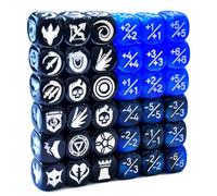 Set di dadi contatori MTG, 36 pezzi, 12 mm, 1/+1 contatori, statistiche di creature sfuse, gettoni Buff (multicolori)