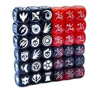 Set di dadi contatori MTG, 36 pezzi, 12 mm, 1/+1 contatori, statistiche di creature sfuse, gettoni Buff (multicolori)