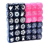 Set di dadi contatori MTG, 36 pezzi, 12 mm, 1/+1 contatori, statistiche di creature sfuse, gettoni Buff (multicolori)