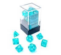 Set di dadi da 7 pezzi mini poliedrici traslucidi di qualità premium Chessex, da